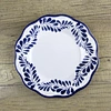 blue and white melamine dinnerware